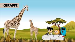 Grassland Animals For Kids  Safari Adventure [upl. by Allehcram]