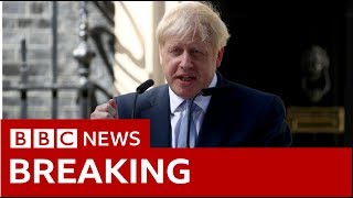 Boris Johnson makes first speech as new PM  BBC News [upl. by Einahteb128]