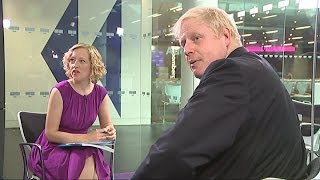 Boris Johnson gets interrupted by his spin doctor  Channel 4 News [upl. by Weingarten548]