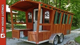 Aluminum Tiny Gypsy House Can Be Pulled By Small SUV [upl. by Papke]