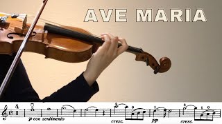 Ave Maria Bach Gounod Violin Sheet music play along [upl. by Tenrag]