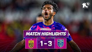 Match Highlights  Hyderabad FC 13 Kerala Blasters FC  MW 22  ISL 202324 [upl. by Hakceber937]