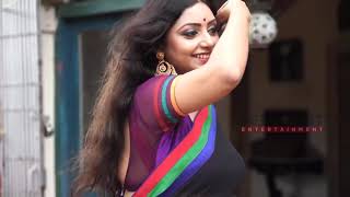 Saree Lover  Rupsa Black Transparent Saree  Exclusive Saree Photoshoot [upl. by Demahum256]