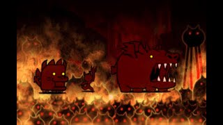 Battle Cats Ultimate — Cats in the Inferno stages 16 FanMade [upl. by Ahsias]