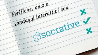 Socrative  Quiz e verifiche interattive [upl. by Velleman]