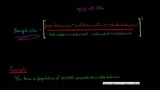 How to Calculate Sample Size Classical Variables Sampling [upl. by Natye]