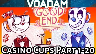 Casino Cups Part 1 through 20 All Parts Huge Cuphead Comic DubAnimation Compilation [upl. by Daffodil]