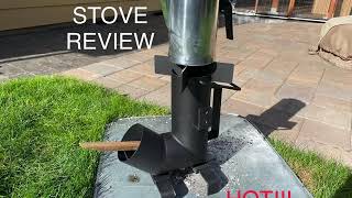 The Rocket Stove  compact wood camp stove review [upl. by Yrevi]