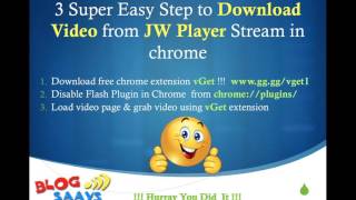 Download JWPlayer Videos in 3 Super Easy Steps [upl. by Fletch675]