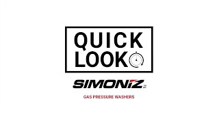 Quicklook  Simoniz Gas Pressure Washers [upl. by Lunseth811]