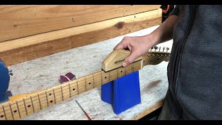 Tutorial  How to Roll Sharp Fret Ends and Fix Fret Sprout [upl. by Rentschler]