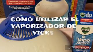 Como utilizar Vaporizador de Vicks  VICKS VAPORIZER [upl. by Enyawad]