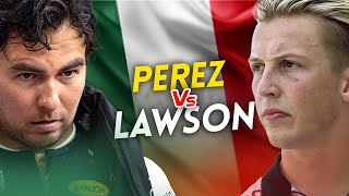 Sergio Perez VS Liam Lawson [upl. by Olethea]