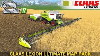 Farming Simulator 17 CLAAS LEXION ULTIMATE MAP PACK [upl. by Llerol678]