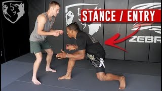 Wrestling for MMA Stance amp Entry for Takedowns [upl. by Ilatfan]