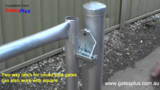 Gate Latch 2 way for round pipe and square [upl. by Eteragram]