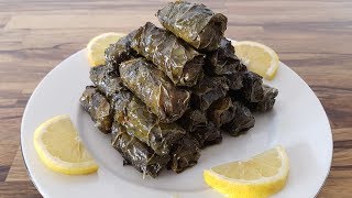 How to Make Stuffed Grape Leaves  Dolma Recipe [upl. by Annaear]