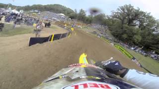 GoPro HD James Stewart Full Moto 2  Spring Creek Mx Lucas Oil Pro Motocross Championship 2013 [upl. by Pulsifer]