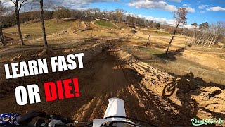 First Time Riding A Dirt Bike Track  Budds Creek Motocross Park [upl. by Ruffin820]