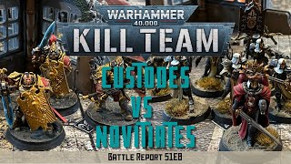 Custodes vs Novitiates  Kill Team Warhammer 40k Battle Report  S1E8 [upl. by Rhiamon]