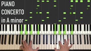 Edvard Grieg  Piano Concerto in A minor Piano Tutorial Lesson [upl. by Gualterio]