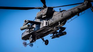 AH64 Apache Gunship  Aerial Gunnery Training [upl. by Sande]