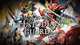 Warhammer 40000 How to Paint Adeptus Custodes [upl. by Bow21]