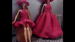 CAPPELLO BARBIE 1 IN 2 VERSIONI tutorial uncinetto [upl. by Neehsuan]