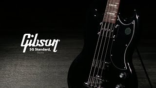 Gibson SG Standard Bass Ebony  Gear4music demo [upl. by Gerianna669]