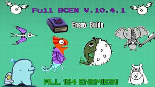 Battle Cats FULL Enemy Guide  v 1041 [upl. by Delila692]