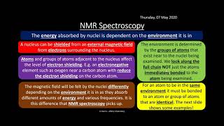 OCR A 632 Spectroscopy REVISION [upl. by Eeniffar]