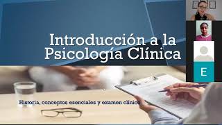 CLASE 1 Introducción a la Psicología Clínica 03 AGOSTO 2020 [upl. by Enihpesoj]