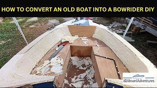 Boat conversion into Bowrider [upl. by Vashtee]