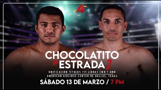 Chocolatito Gonzalez vs Gallo Estrada por Canal 4 Nicaragua [upl. by Yadrahs]