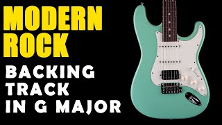 Modern Rock Backing Track in G Major  Easy Jam Tracks [upl. by Nibuz]