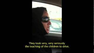 Manal Al Sharif driving in Saudi Arabia with English subtitles [upl. by Neeroc]