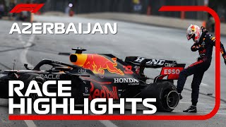 Race Highlights  2021 Azerbaijan Grand Prix [upl. by Lekar]