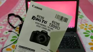 How to connect Canon EOS 1300D to Laptop [upl. by Hnid]