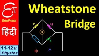 Wheatstone Bridge  video in HINDI  EduPoint [upl. by Notnilk]