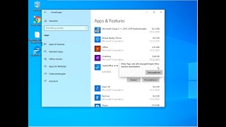 Deinstallation OpenOffice unter Windows 10 [upl. by Middle]